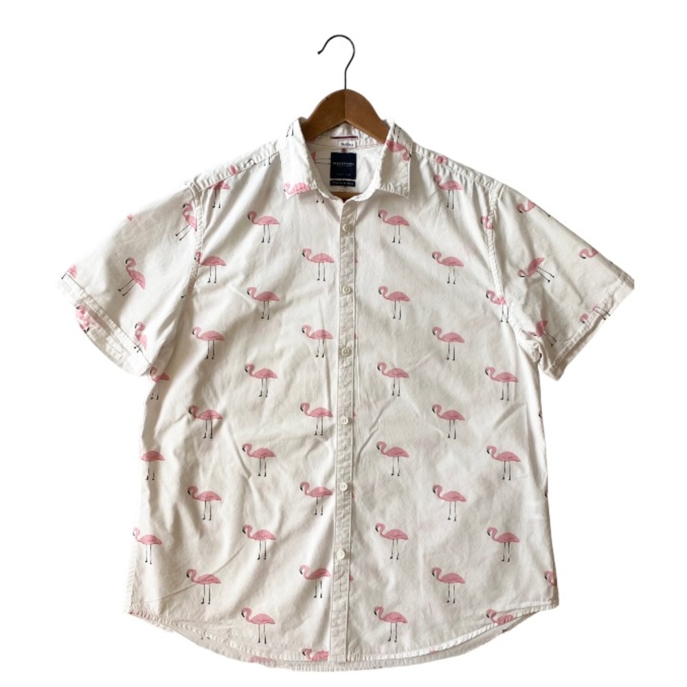 Denim & Flower Flamingo Button Down Shirt